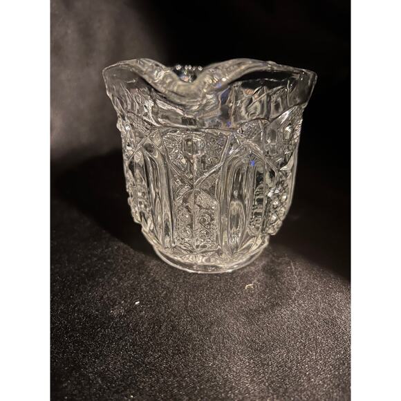 Early American Pressed Glass Creamer Pitcher - Picture 2 of 9